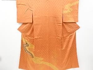 リサイクル　絞り流水に草花模様訪問着